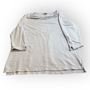 Plus Size Womens Lands' End Pull Over Scoop Neck 3/4 Length Sleeve Blouse